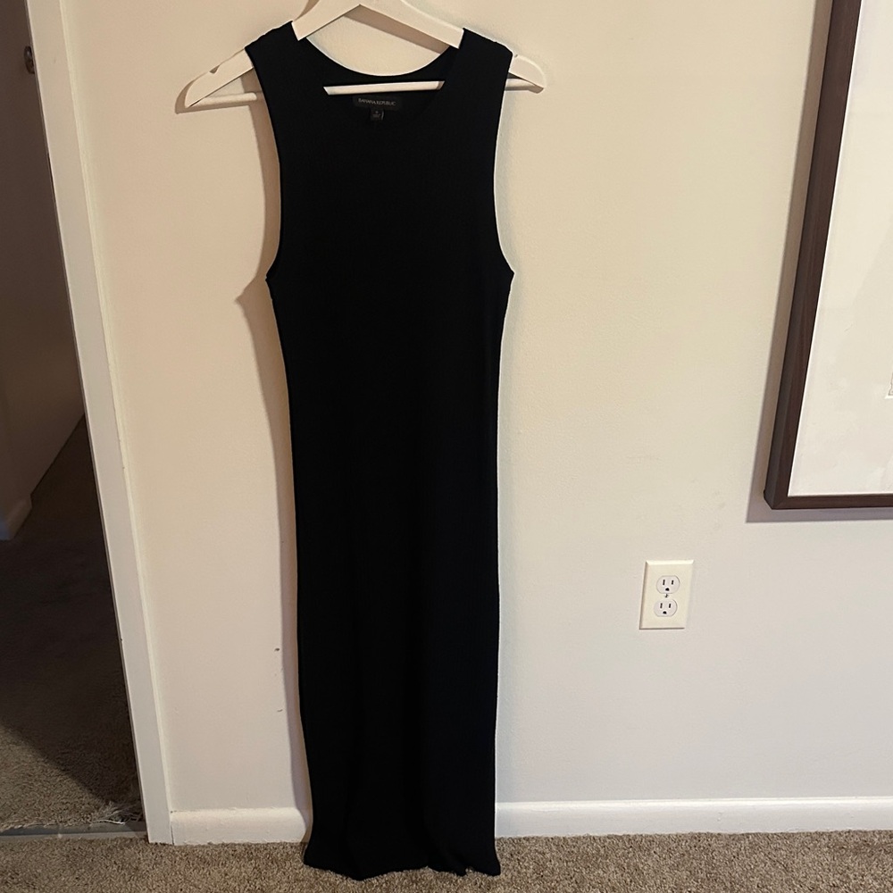 Banana Republic Black Maxi Dress small NWT